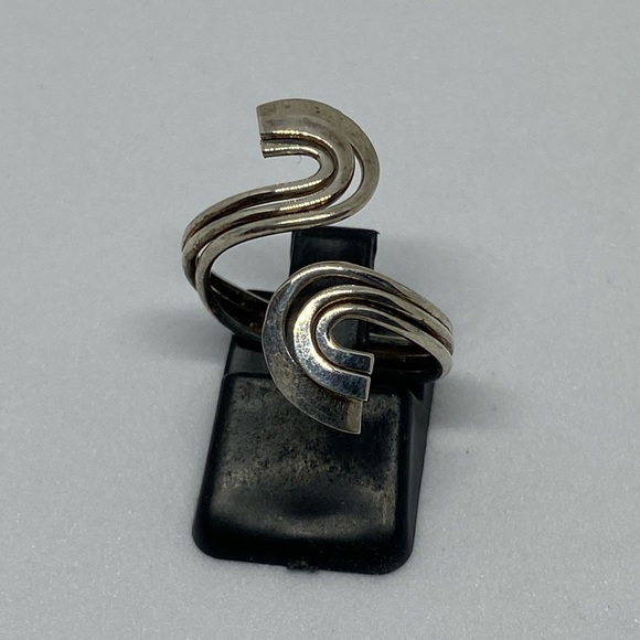 925 open swirl ring (222) - Picture 1 of 7